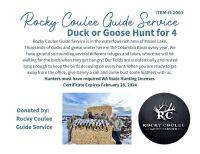Duck or Goose Hunt for 4