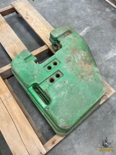 (3) John Deere Suitcase Weights