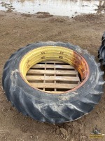 13.6x38 Tire & Rim