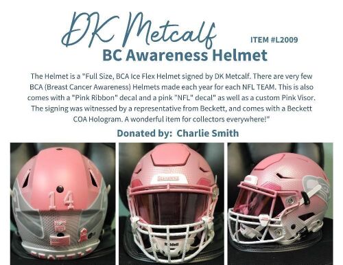 DK Metcalf BC Awareness Helmet