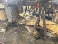 Pair Steel Sawhorse's