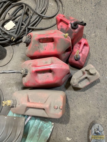 Assorted Gas Cans