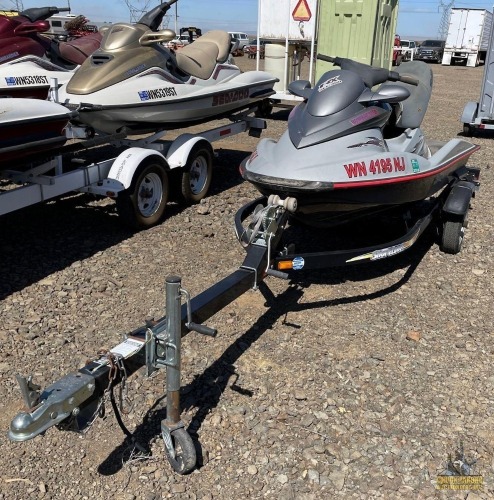 2000 Sea-Doo RX Bombardier Jet Ski w/Shore Land'r Trailer