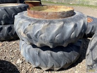 2- 18.4x38 Tractor Tires w/Rims