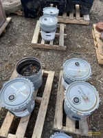 6-Buckets Used Bolts, Nuts, Washers