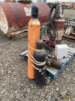 Oxygen & Acetylene Tanks w/Cart