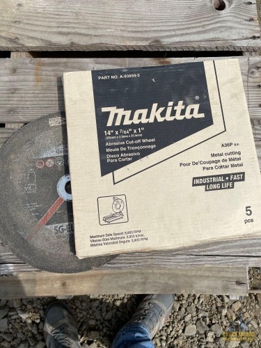 4-Makita 14" Chop Saw Wheels