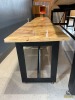 Beautiful Ash Table on Castors - 3