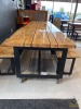 Beautiful Ash Table on Castors - 4