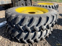 (2) 420/80R46 Tractor Rear Tires w/Rims