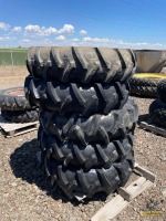 (5) Assorted Circle Tires w/Rims