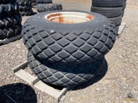 (2) 16.9x24 Diamond Tread Tires w/Rims