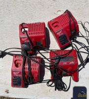 4- Milwaukee M18 M12 Chargers