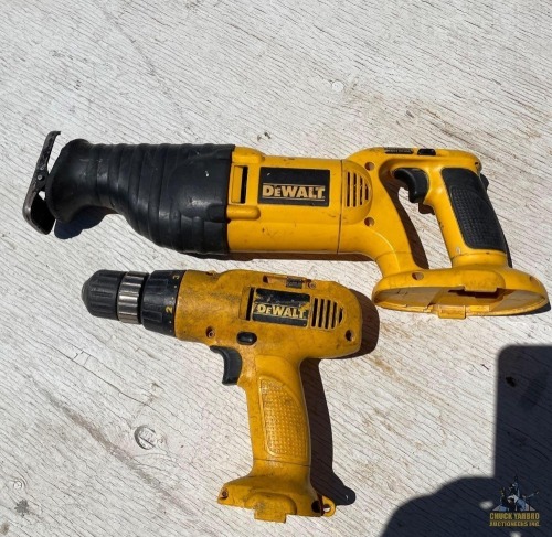 DeWalt 9.6V Drill & 18V Recip Non Working