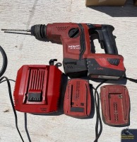 Hilti 21.6V Rotary Hammer, Charger, 3- Batteries