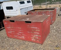 (2) Steel Commodity Bins