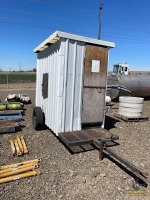 Double Outhouse w/Trailer