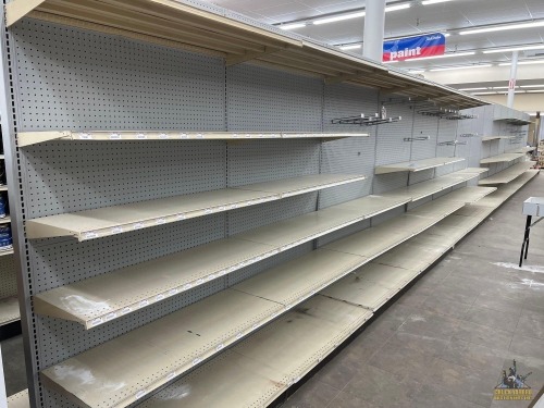 (16) 4' Lozier Gondola Shelving