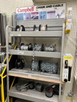 Chain Cutter Rack w/Some Chain & Cable