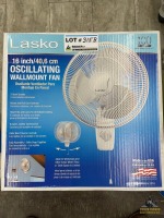 (3) Lasko Rotating Wallmount Fans