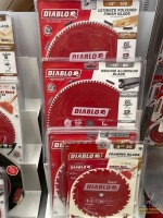 (3) Rows of Misc. Diablo Circular Saw Blades