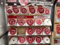 (4) Rows of Diablo Circular Saw Blades