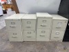 (4) 2-Drawer File Caninets