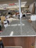 Granite Top 68"L x 43"W x 42"T Desk/Cabinet - 2