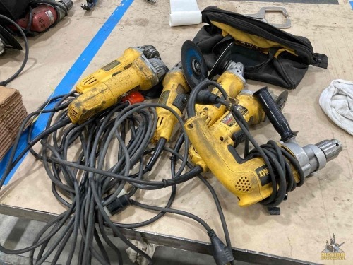 5 - DeWalt Corded Grinders & Drill