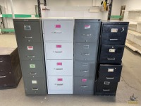 (4) 4-Drawer File Cabinets