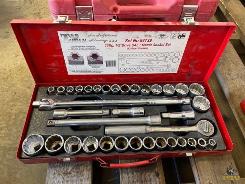 T&E 36pc 1/2 Drive Socket Set