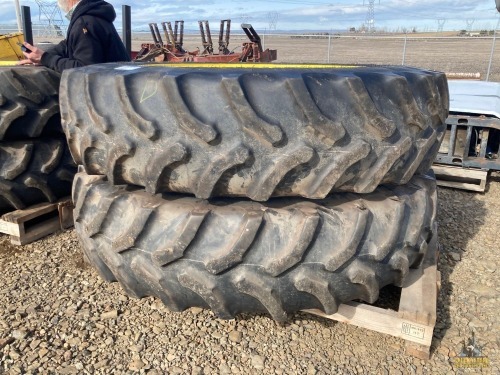 (2) 480/80R46 Tractor Rear Tires w/Rims