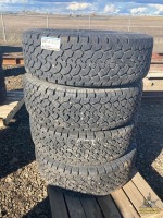 (4) LT265/70R17 Pickup Tires w/3-8 Hole Rims