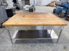 Large Butchers Block Table