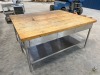 Large Butchers Block Table - 2