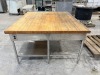 Large Butchers Block Table - 4