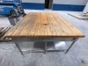 Large Butchers Block Table - 8