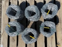 (6) Diggit Barbed Wire Rolls