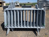 (21) New Diggit Galvanized Stand-Alone Fence