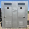 2-Stall Aluminum Portable Toilet