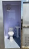 2-Stall Aluminum Portable Toilet - 7