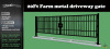 New Steelman 20' Farm Metal Driveway Gate - 2