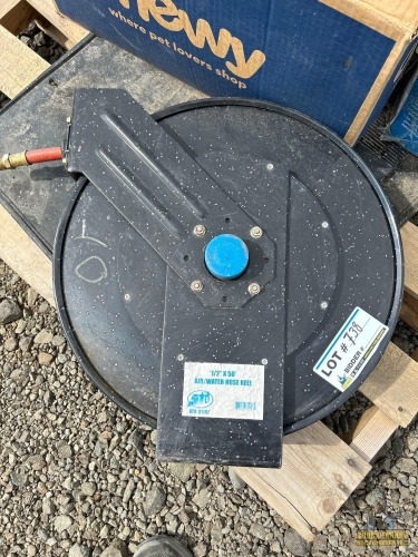 1/2"x50' Air-Water Hose Reel