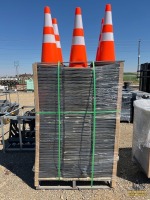 (250) Steelman PVC Safety Traffic Cones