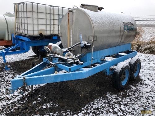 500gal Stainless Portable Tank Trailer