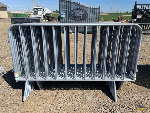 (20) New Diggit Galvanized Stand-Alone Fence