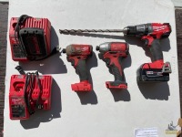 Milwaukee M18 Drills W/ Battery Chargers