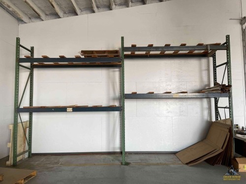 (2) 117" Industrial Pallet Racking Sections