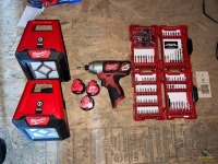 Milwaukee 12V Drill W/ Drill Bits & Lights