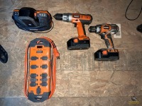 Rigid 18V Drills W/ Charger & Power Strip